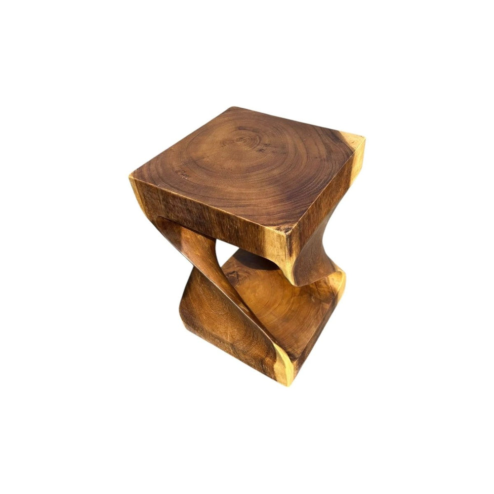 
                      
                        The Broward Design Center Suar Wood Twist Style Stool - lily & onyx
                      
                    