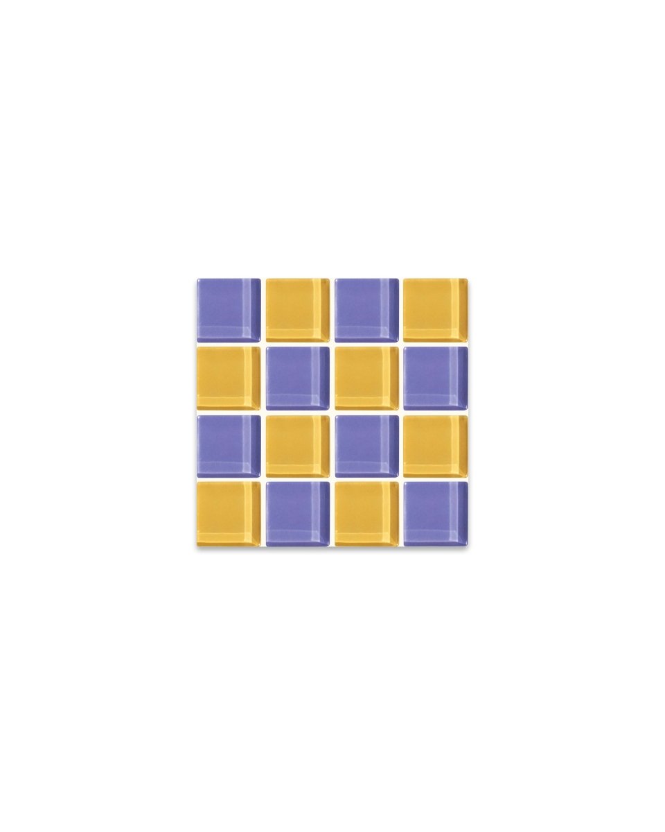 Subtle Art Studios Glass Tile Coaster - Raspberry Lemonade Pink | Handcrafted Square