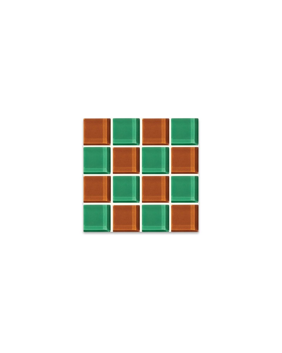 Subtle Art Studios Glass Tile Coaster Sweater Weather | Handcrafted 3.5" Heat Resistant