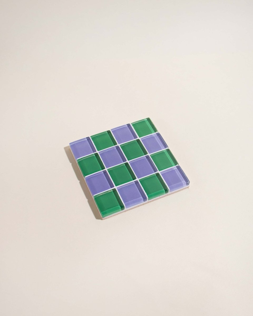 Subtle Art Studios Glass Tile Coasters - Handcrafted Magical Design | Heat Resistant