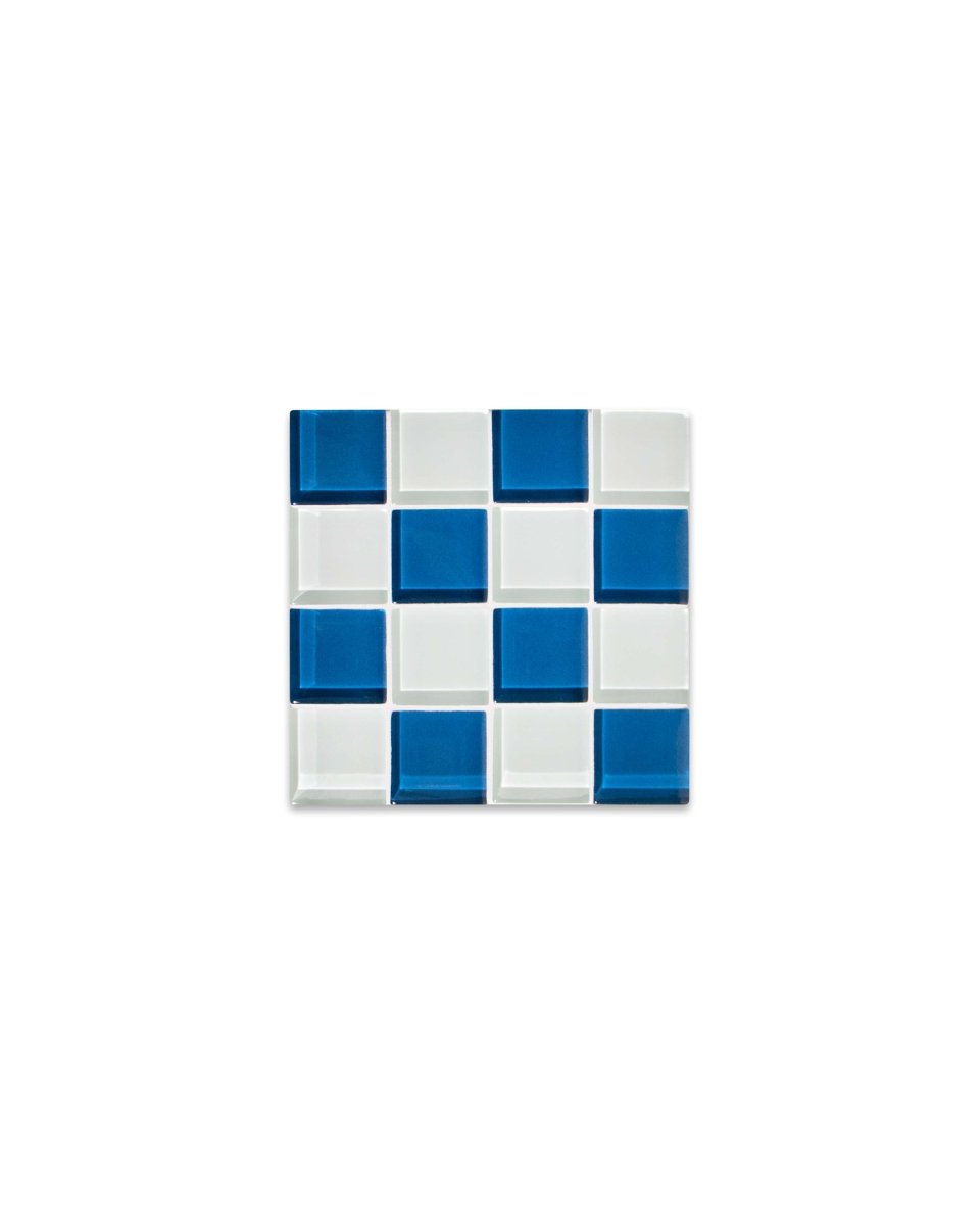 Subtle Art Studios Glass Tile Coasters - Handcrafted Porcelain Design | Heat Resistant