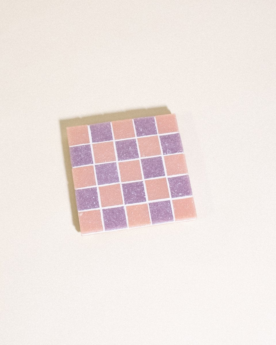 Subtle Art Studios Sour Patch Candy Glass Coaster - 3.875" Handcrafted Tile Coaster