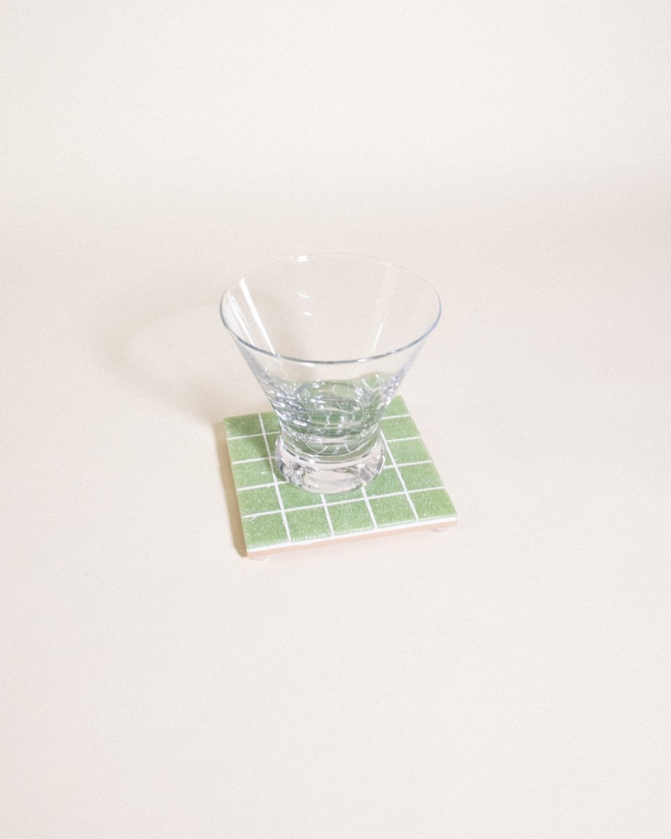 Subtle Art Studios Sour Patch Kids Glass Coaster - 3.875" Handcrafted Tile Barware