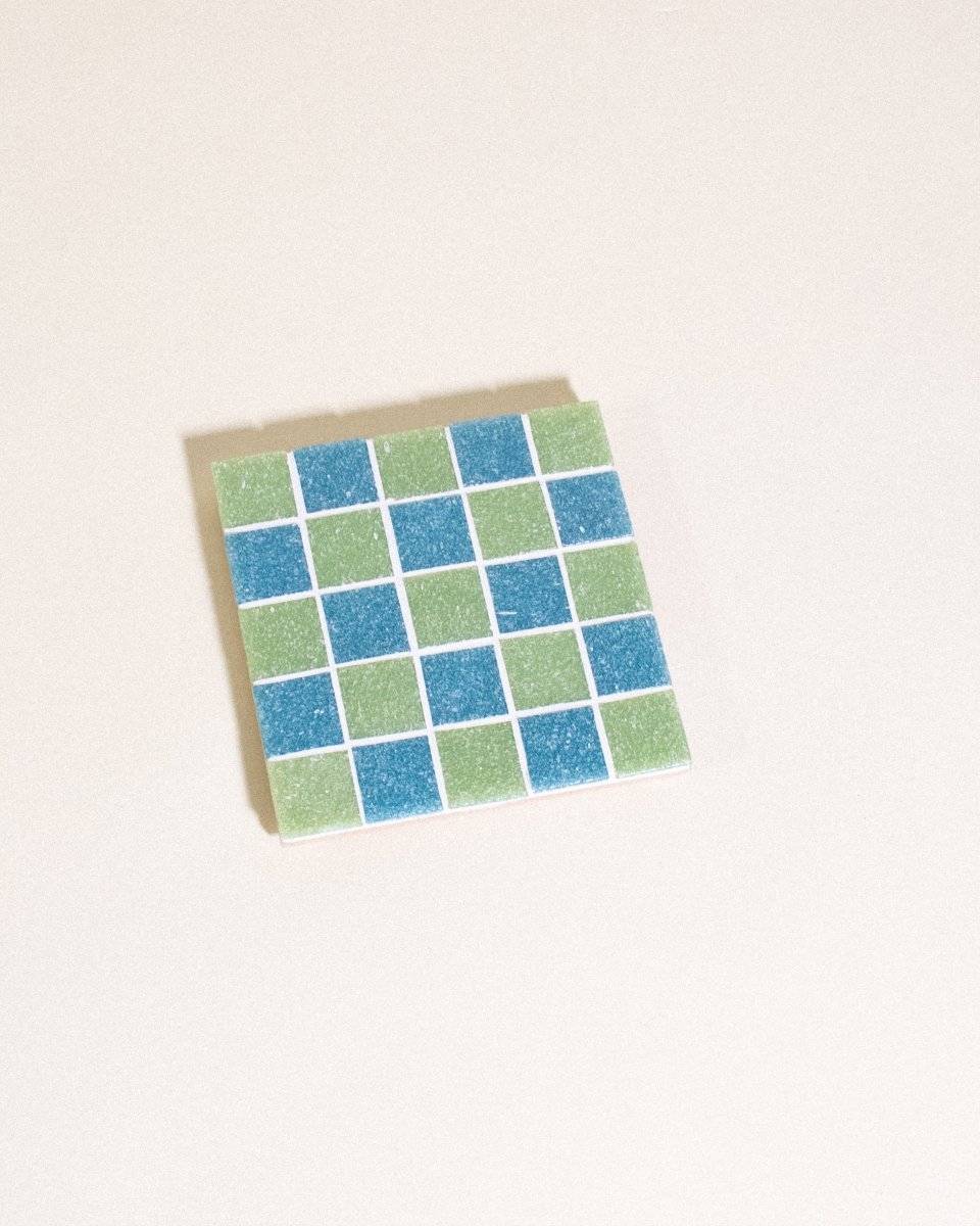Subtle Art Studios Sour Patch Kids Glass Coaster - 3.875" Square Handcrafted Tile
