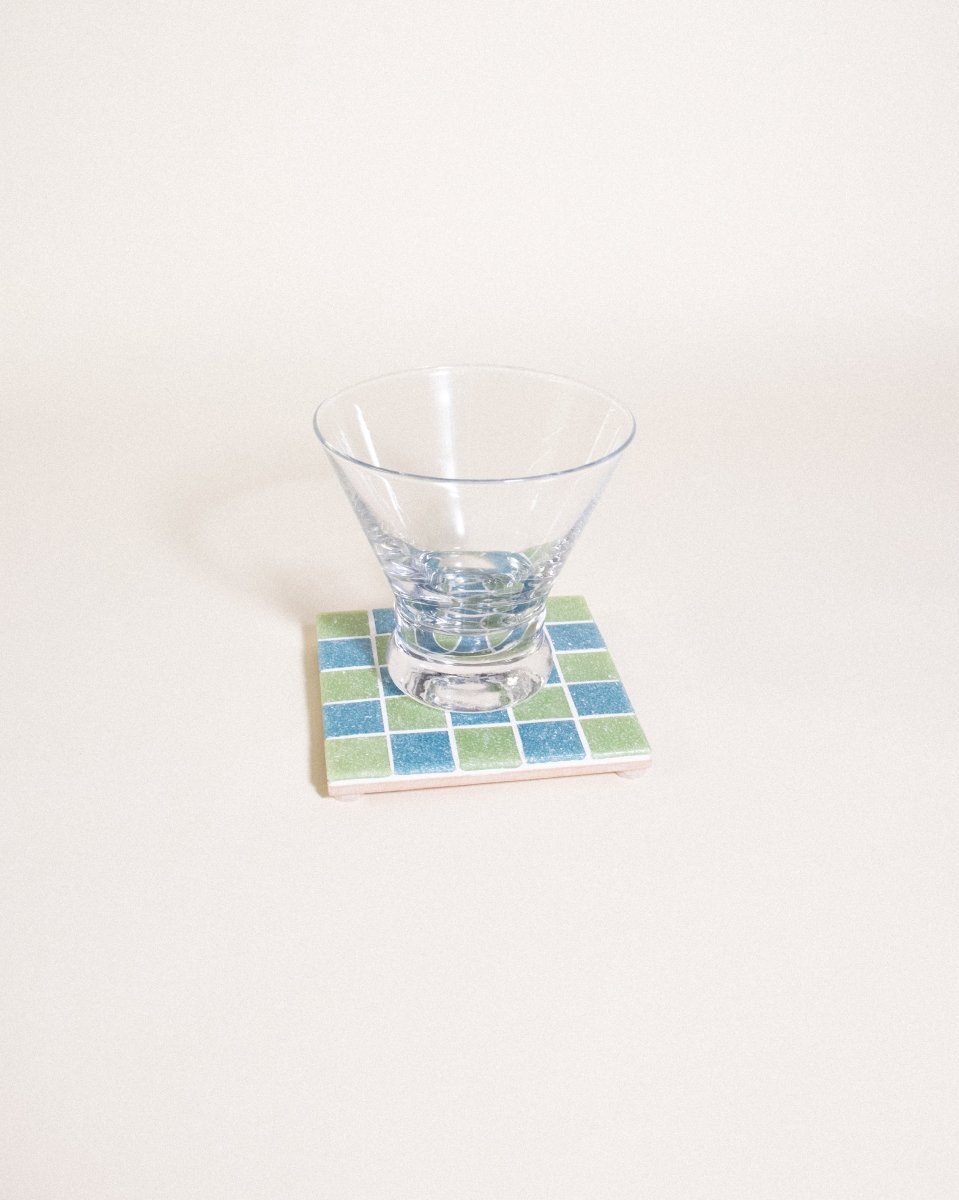 Subtle Art Studios Sour Patch Kids Glass Coaster - 3.875" Square Handcrafted Tile
