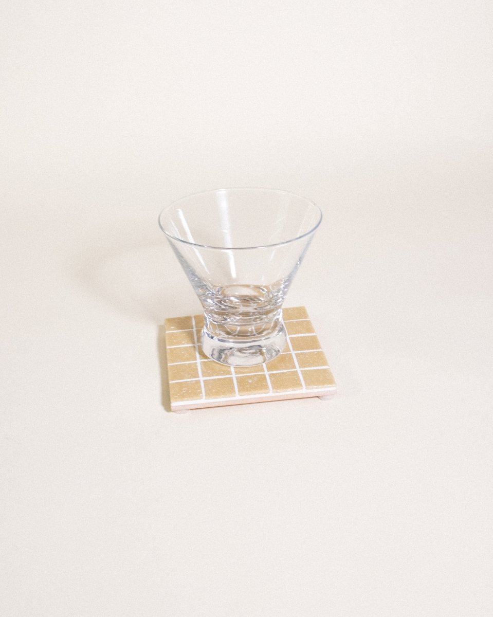 Subtle Art Studios Sour Patch Kids Glass Coaster - Handcrafted 3.875" Square Tile