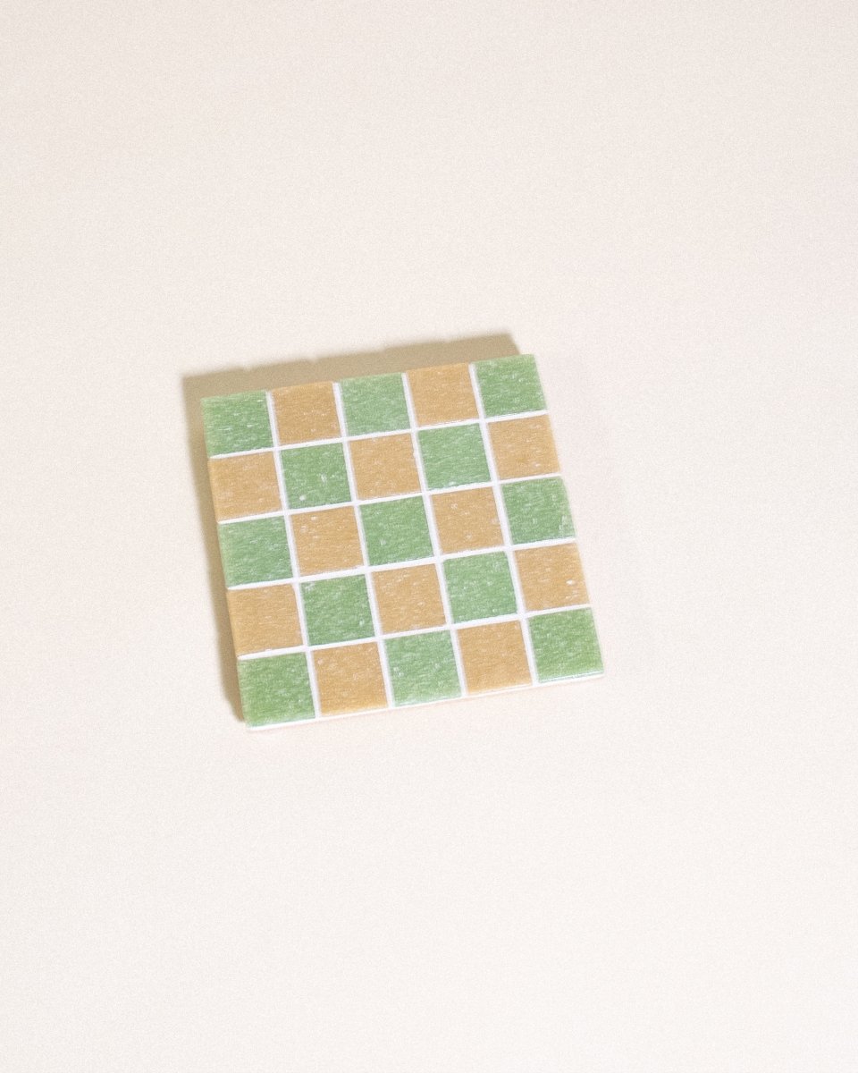 Subtle Art Studios Sour Patch Kids Glass Coaster - Handcrafted 3.875" Square Tile