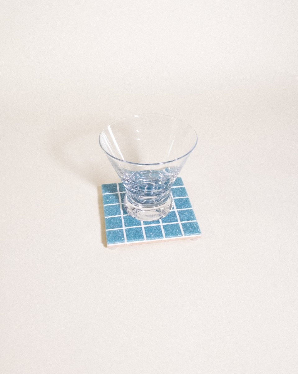 Subtle Art Studios Sour Patch Kids Glass Tile Coaster - 3.875" Square Handcrafted