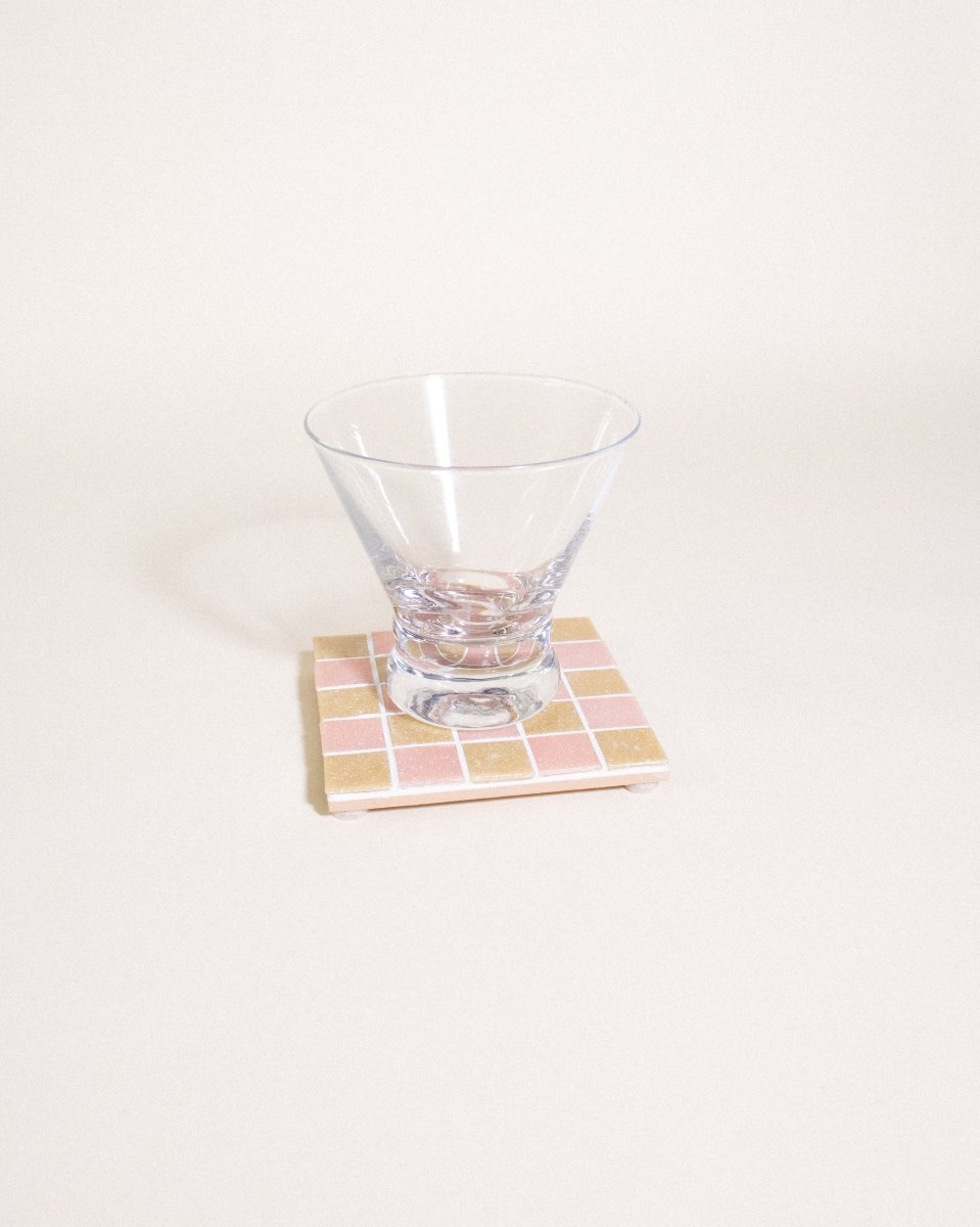 Subtle Art Studios Sour Patch Kids Glass Tile Coaster - Handcrafted 3.875" Square
