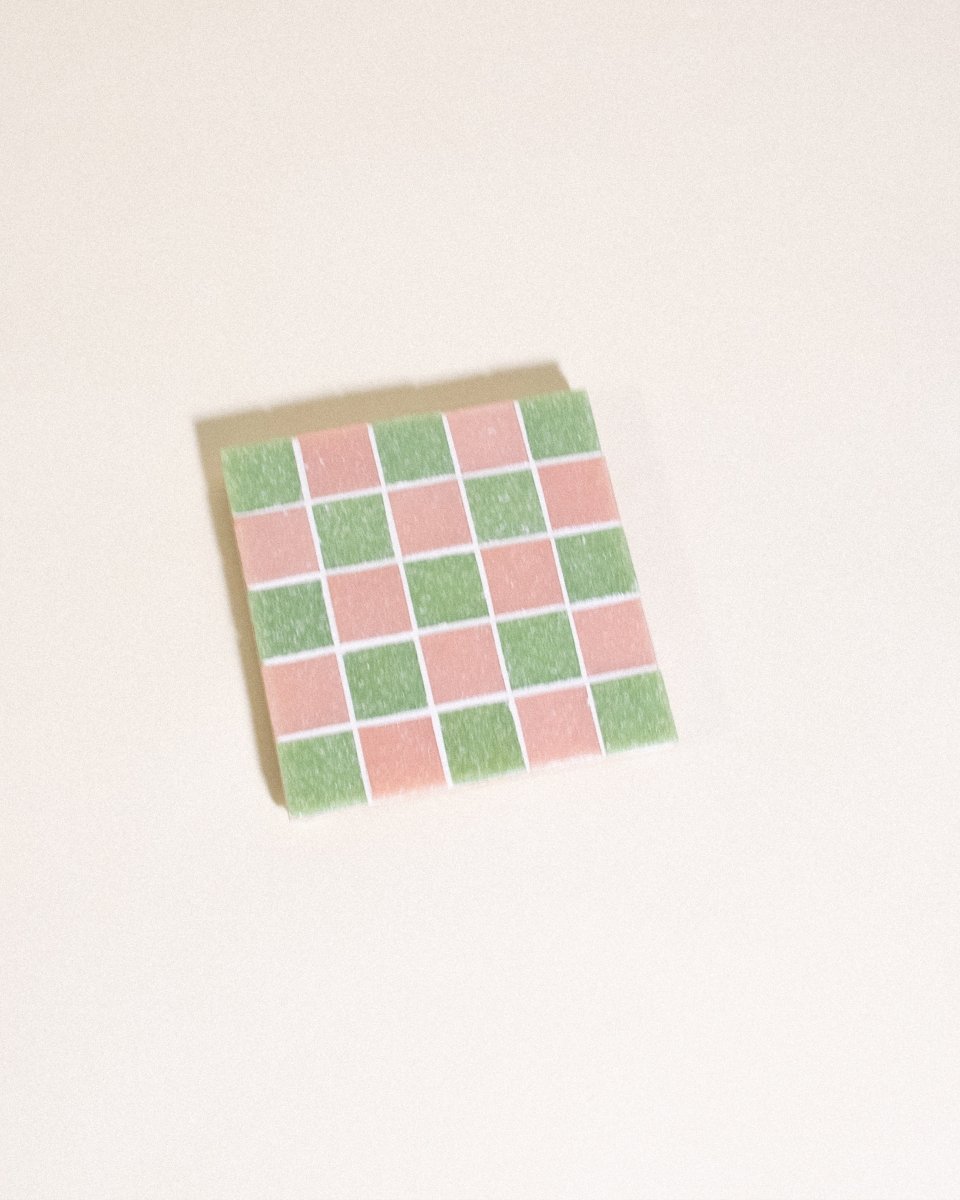 Subtle Art Studios Sour Patch Kids Glass Tile Coasters - Handcrafted Candy Themed Set