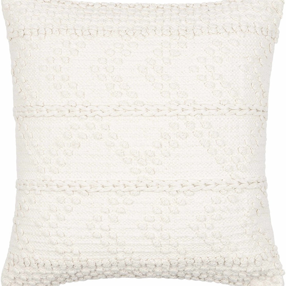 
                      
                        Boutique Rugs Sumiton White Textured Crochet Cotton Throw Pillow - lily & onyx
                      
                    