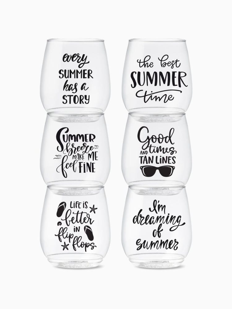 TOSSWARE Summer Sips Series 2 - POP 14oz Vino - lily & onyx