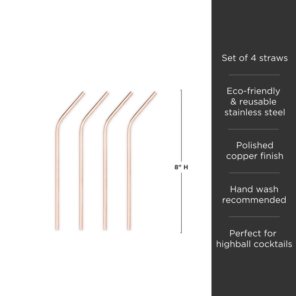 
                      
                        Viski Summit Cocktail Straws, Set of 4 - lily & onyx
                      
                    
