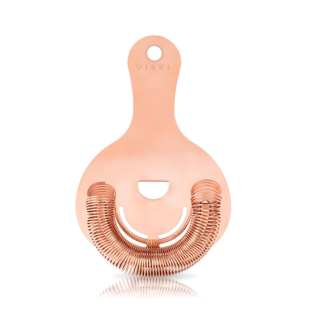 Viski Summit Hawthorne Strainer, Copper - lily & onyx
