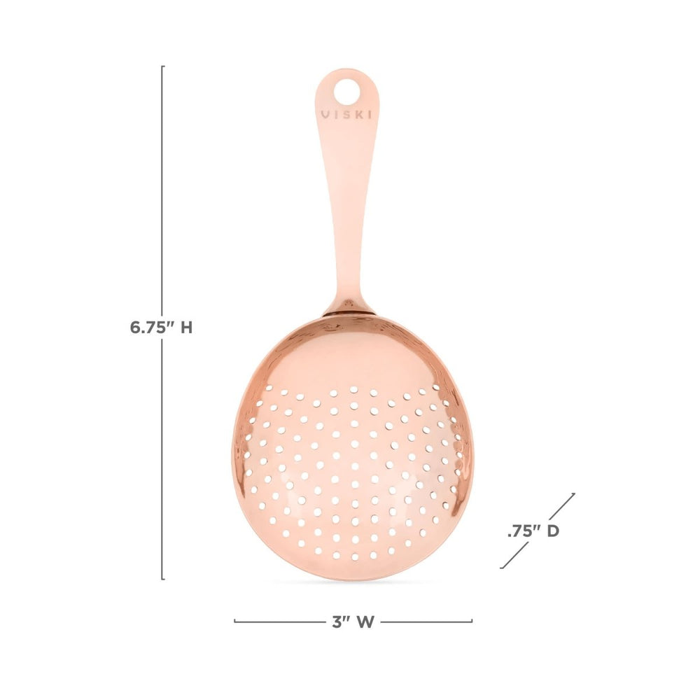 
                      
                        Viski Summit Julep Strainer, Copper - lily & onyx
                      
                    