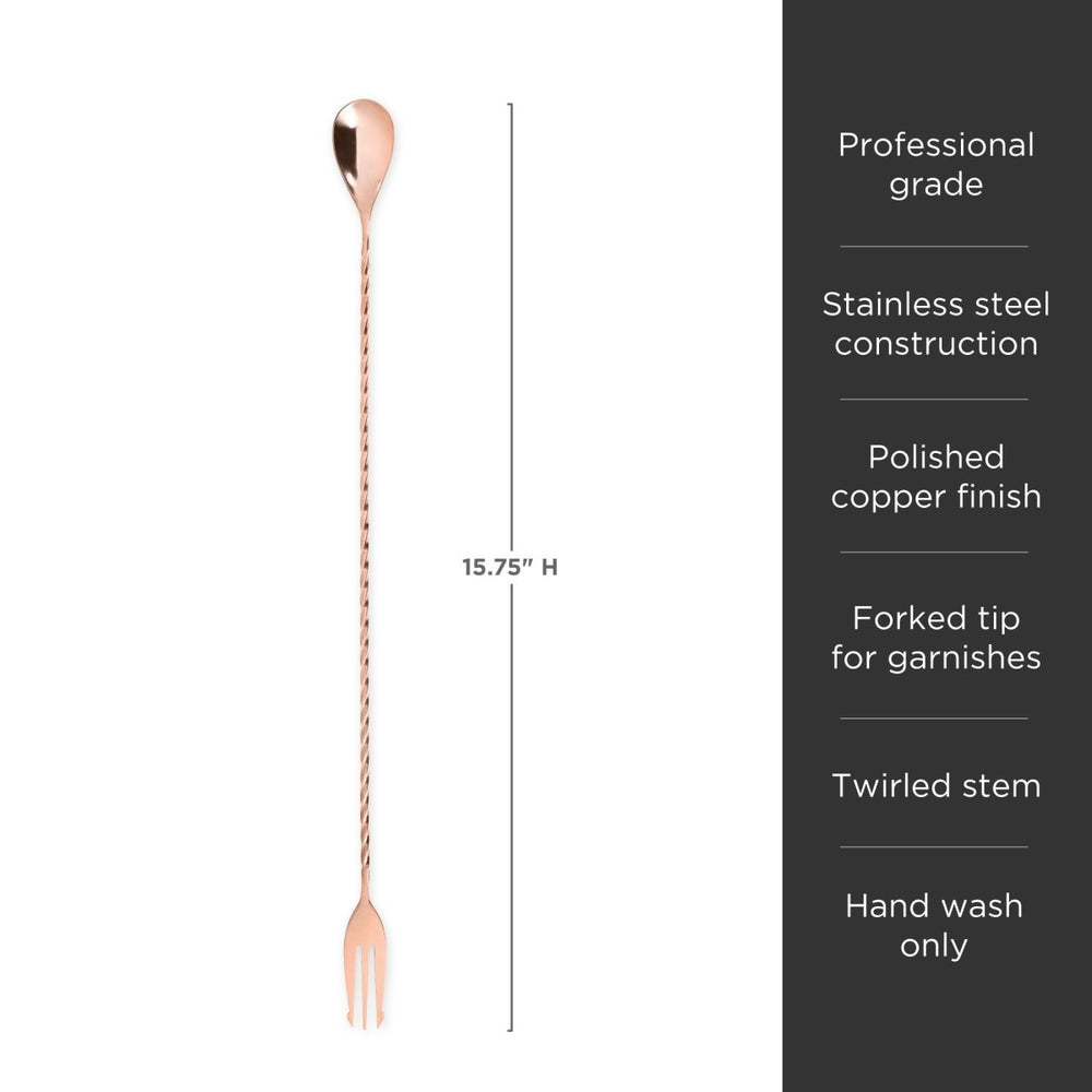 
                      
                        Viski Summit Trident Bar Spoon, Copper - lily & onyx
                      
                    