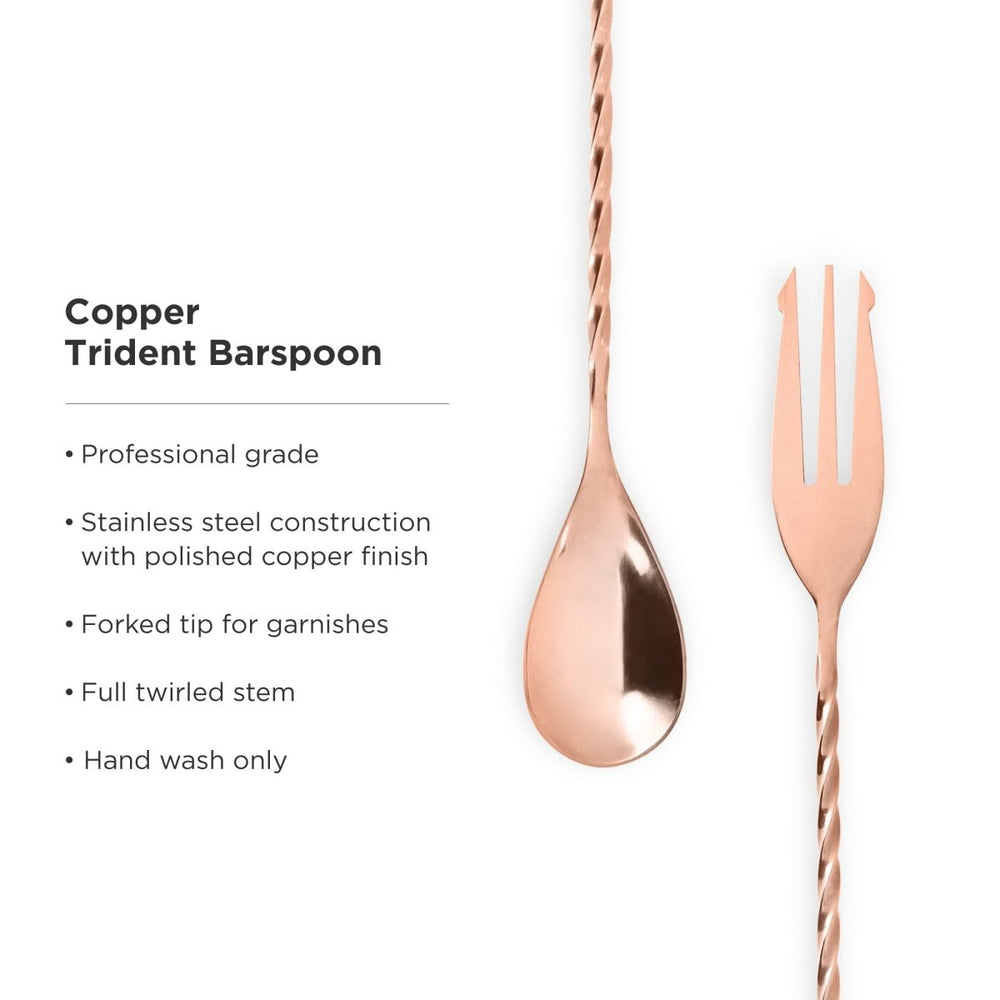 
                      
                        Viski Summit Trident Bar Spoon, Copper - lily & onyx
                      
                    
