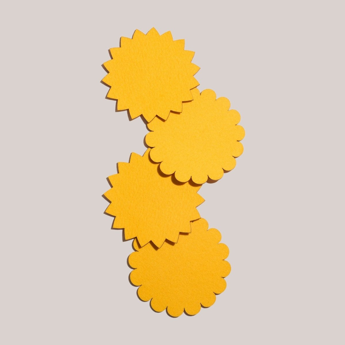 ATELIER SAUCIER Sunburst Felt Cocktail Napkins | Set of 4 - lily & onyx