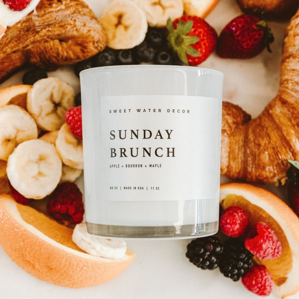 
                      
                        Sweet Water Decor Sunday Brunch Soy Candle - White Jar - 11 oz - lily & onyx
                      
                    