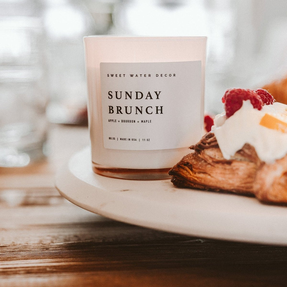 
                      
                        Sweet Water Decor Sunday Brunch Soy Candle - White Jar - 11 oz - lily & onyx
                      
                    