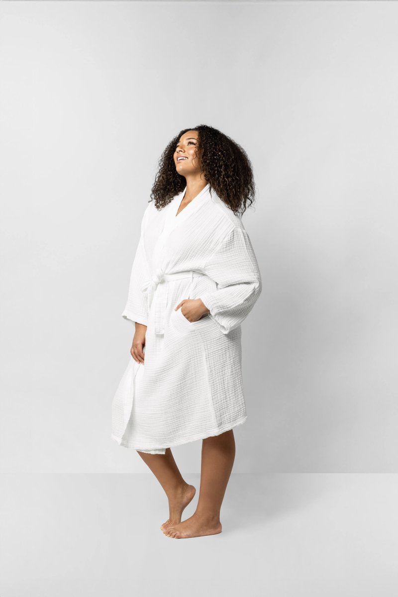 Sunday Citizen Muslin Cotton Kimono Robe - 4 - Ply Turkish Cotton Lightweight