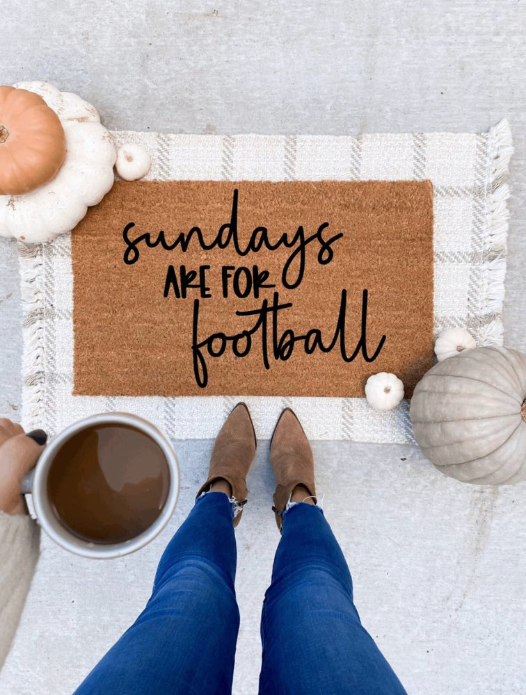 The Doormat Co. Sundays Are For Football Doormat - lily & onyx