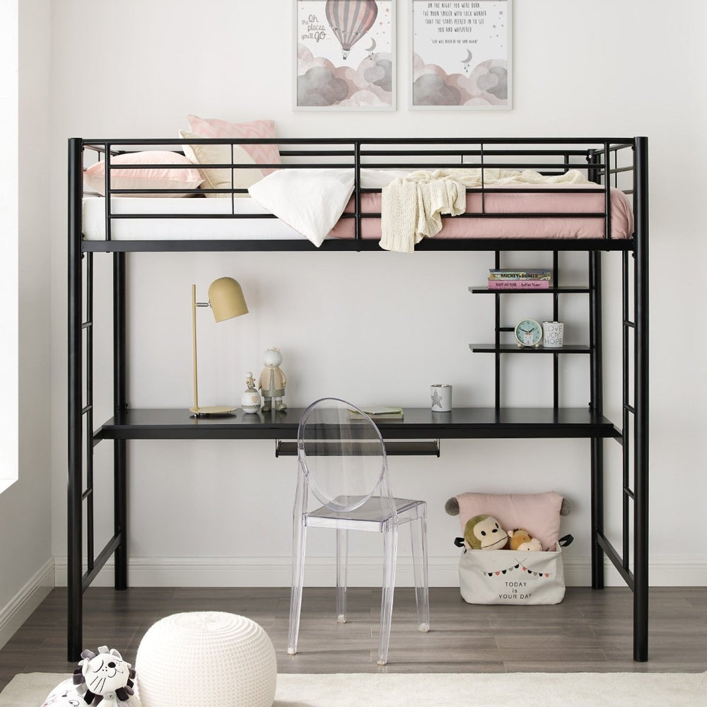 Walker Edison Sunset Loft Workstation (Desk Only) - lily & onyx