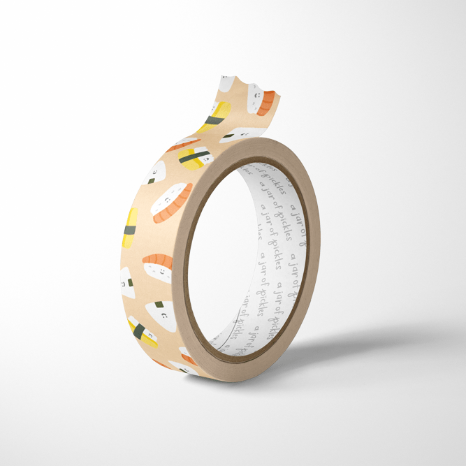 A Jar of Pickles Sushi Washi Tape