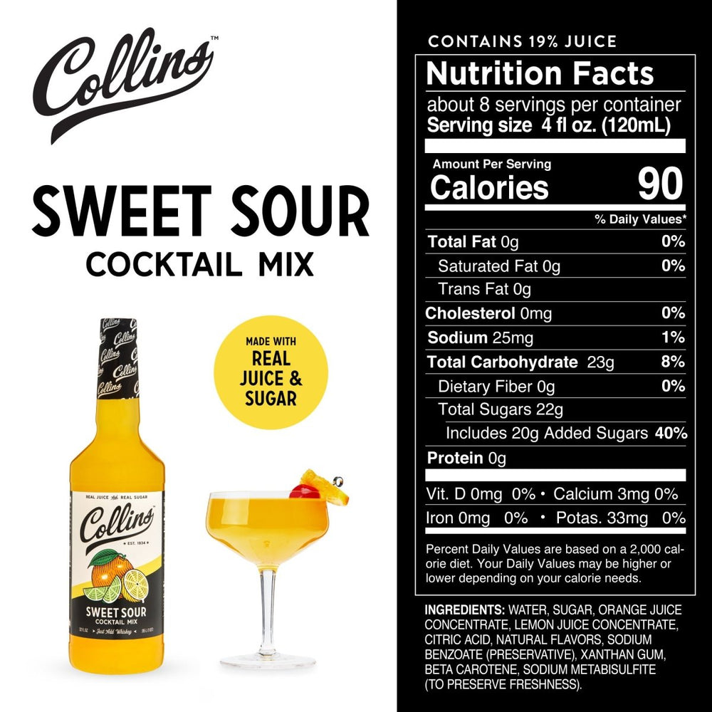 
                      
                        Collins Sweet & Sour Cocktail Mix, 32 oz - lily & onyx
                      
                    