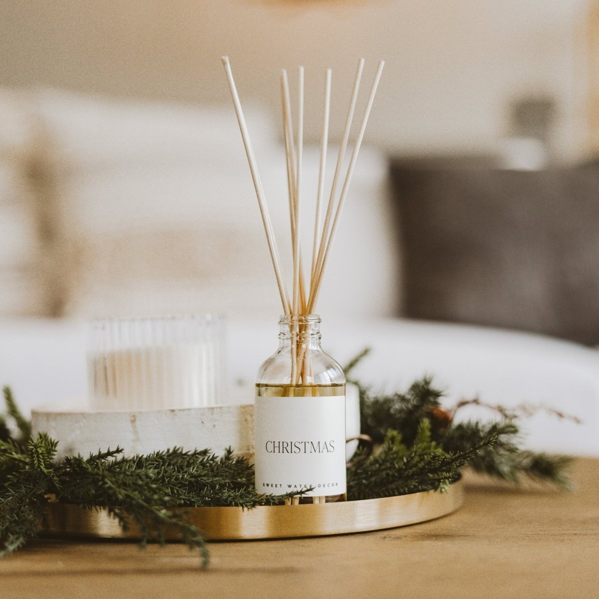Sweet Water Decor Christmas Clear Reed Diffuser