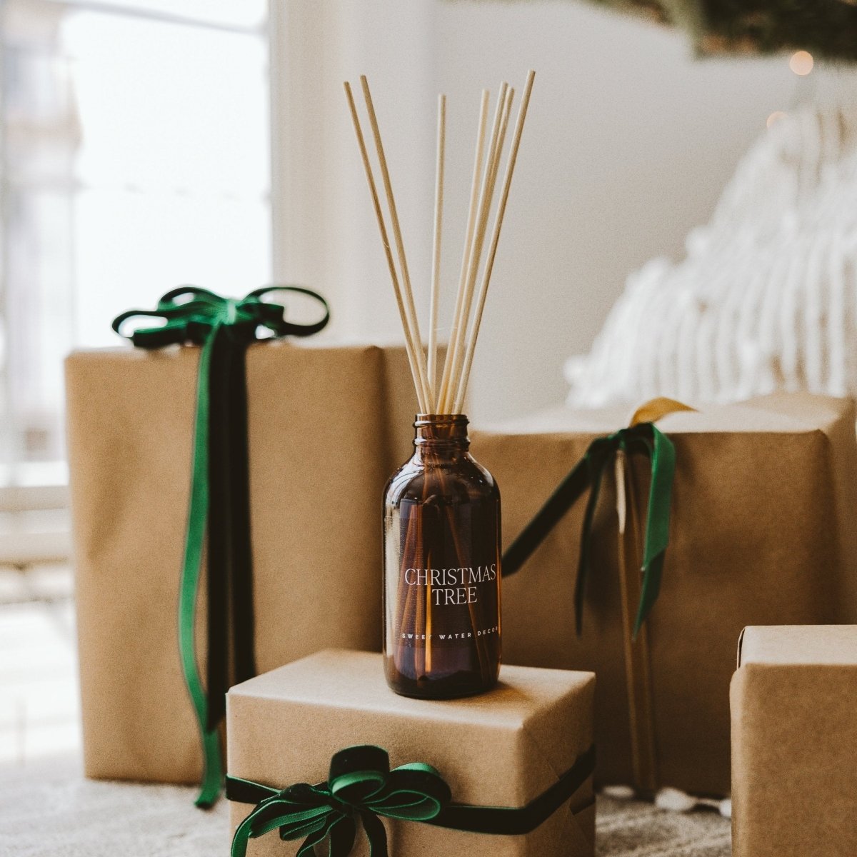 Sweet Water Decor Christmas Tree Amber Reed Diffuser