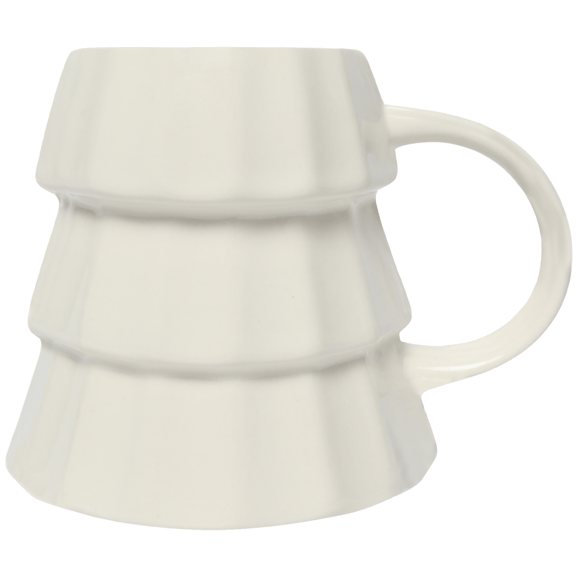 Sweet Water Decor Cream Tree Figural Coffee Mug 17oz - Ceramic Christmas Tree Mug