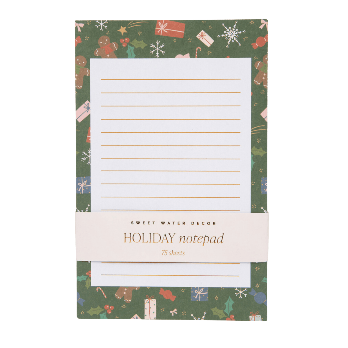 Sweet Water Decor Gingerbread Notepad