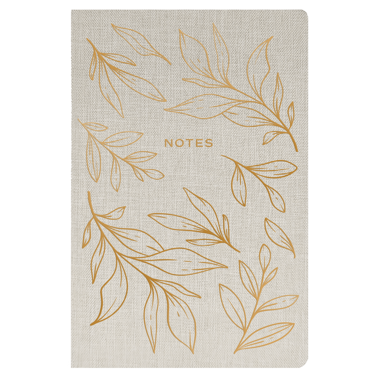 Sweet Water Decor Gold Leaves Notes Journal