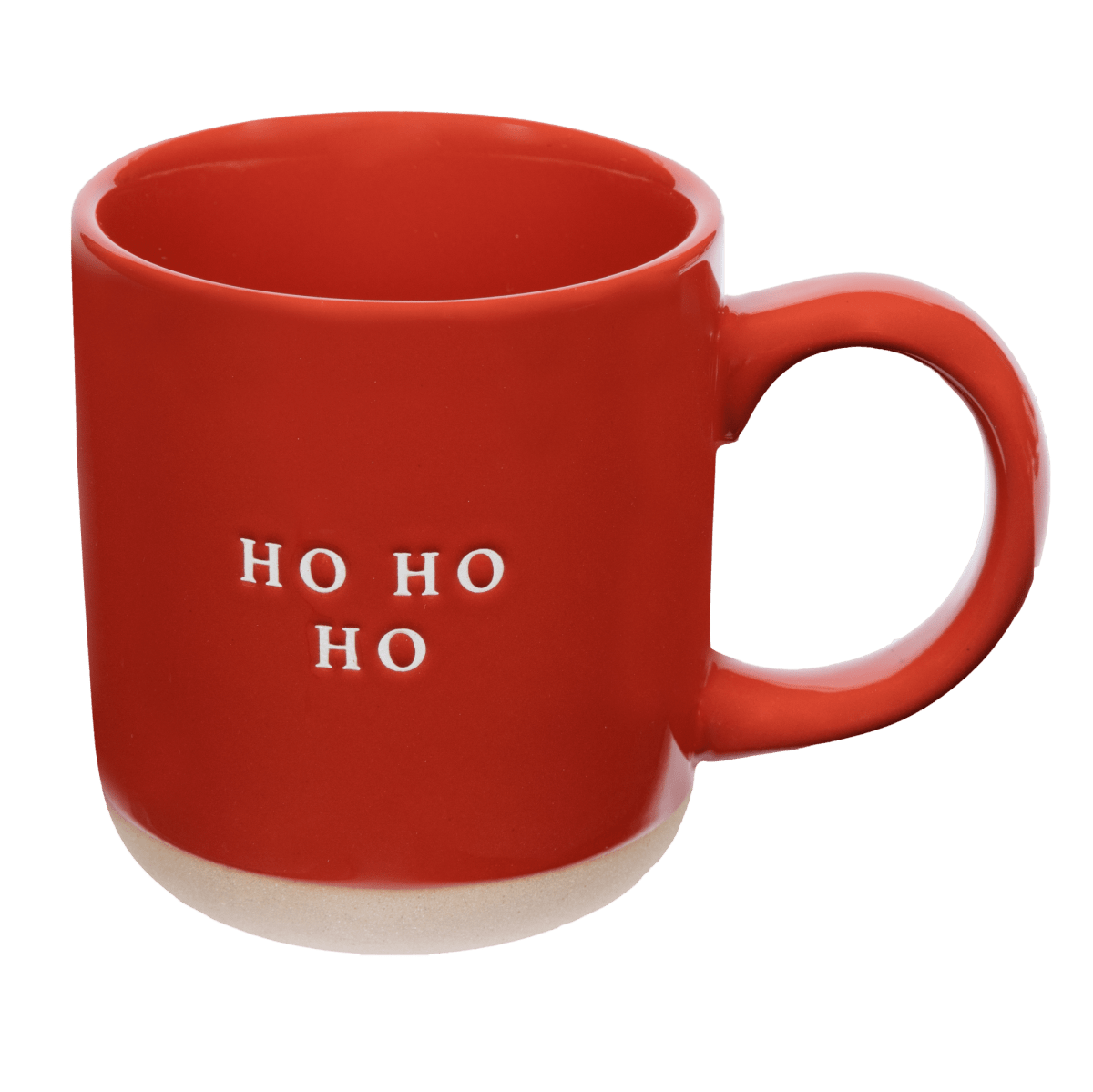 Sweet Water Decor Ho Ho Ho Red Stoneware Coffee Mug, 14 oz