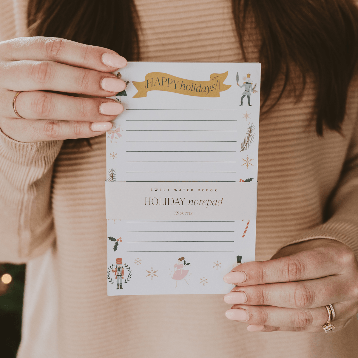 Sweet Water Decor Nutcracker Notepad