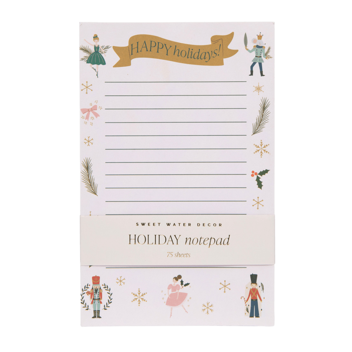 Sweet Water Decor Nutcracker Notepad