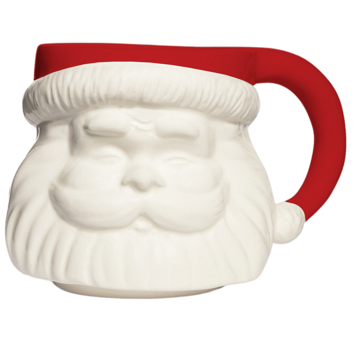 Sweet Water Decor Santa Face Figural Coffee Mug 19oz - Red Hat Ceramic Holiday Mug