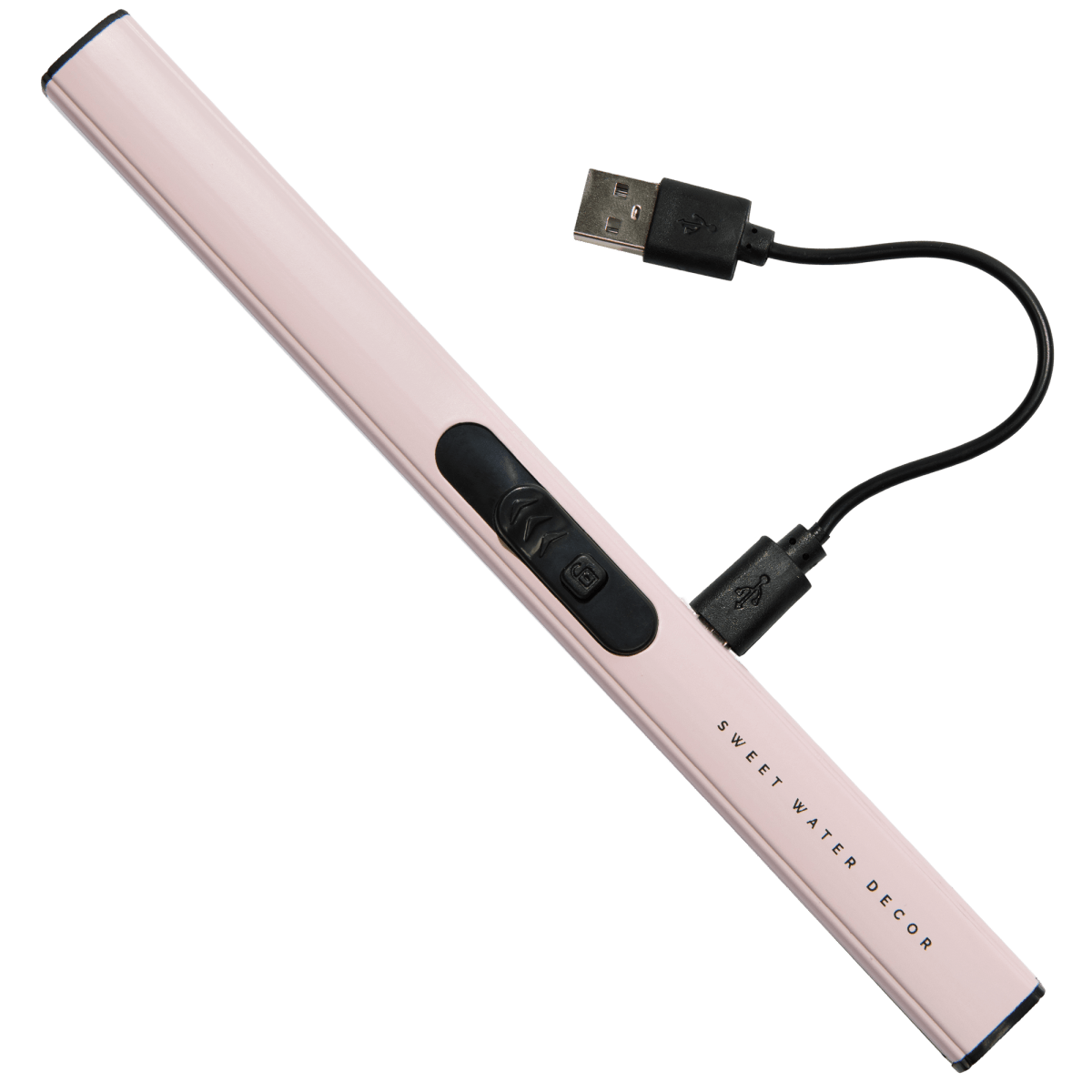 Sweet Water Decor USB Rechargeable Arc Lighter - Blush Pink Aluminum Windproof