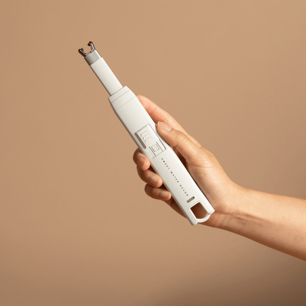 Sweet Water Decor USB Rechargeable Electric Arc Lighter - Aluminum Alloy, Slate White