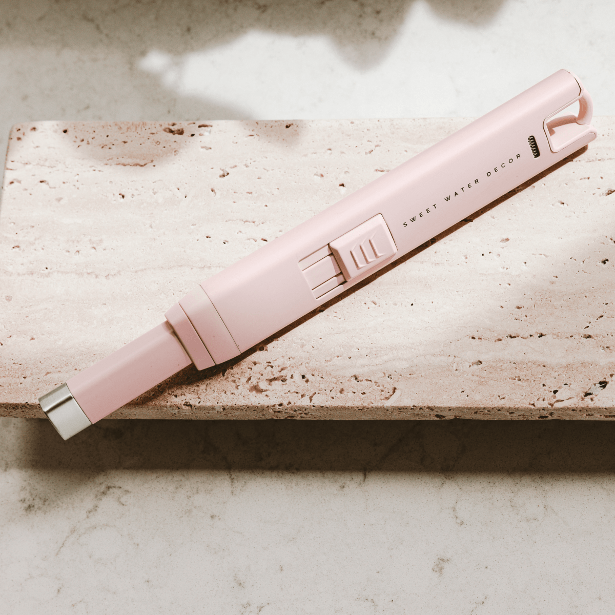 Sweet Water Decor USB Rechargeable Electric Arc Lighter - Blush Pink Aluminum Alloy