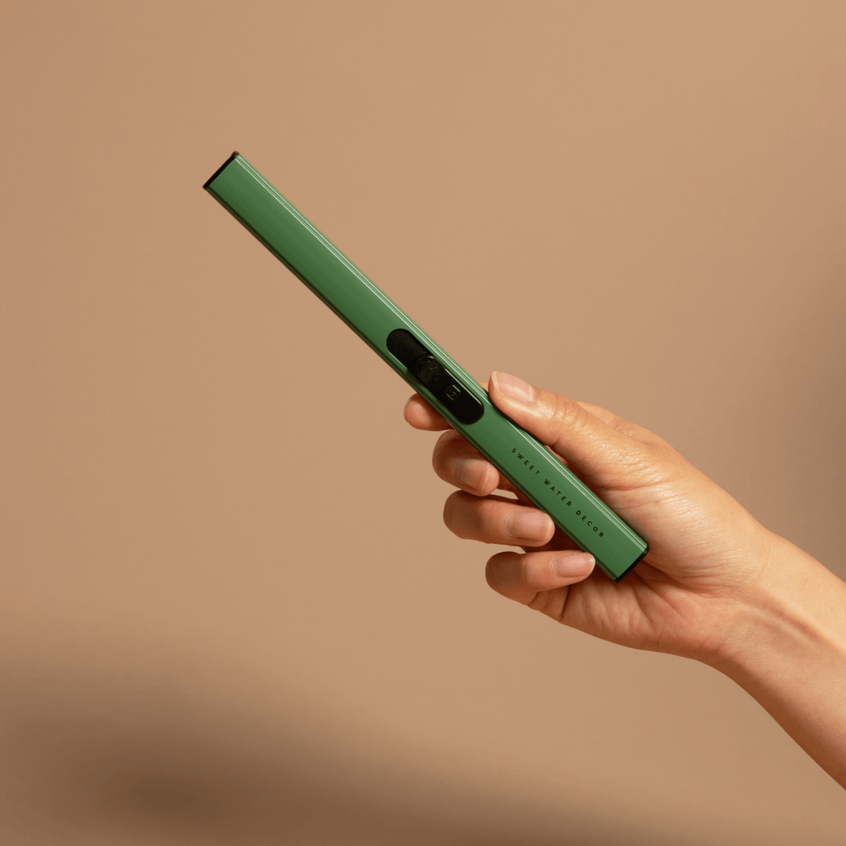 Sweet Water Decor USB Rechargeable Electric Lighter - Green Aluminum Alloy Arc Lighter