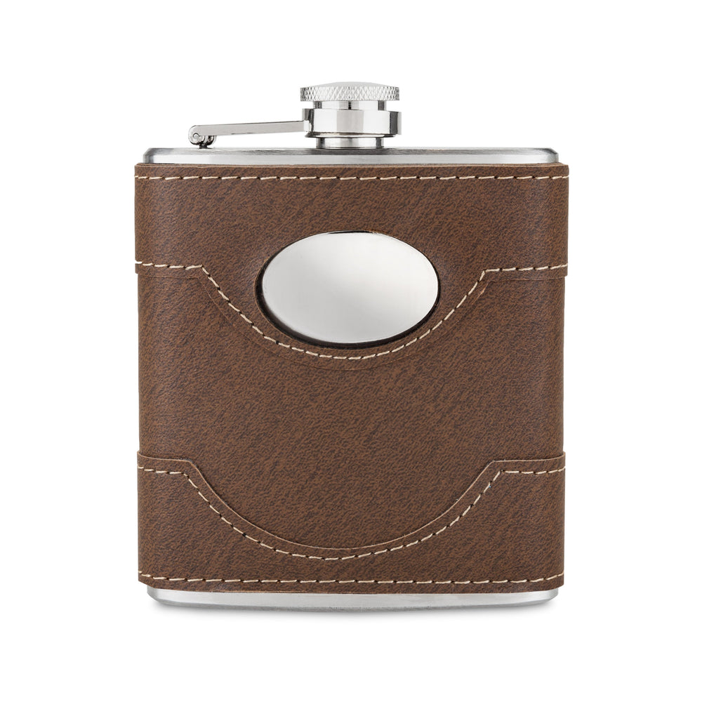 Bootlegger Flask with Faux Leather Case