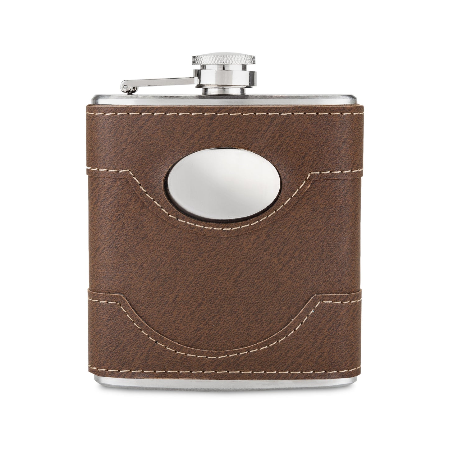 Bootlegger Flask with Faux Leather Case
