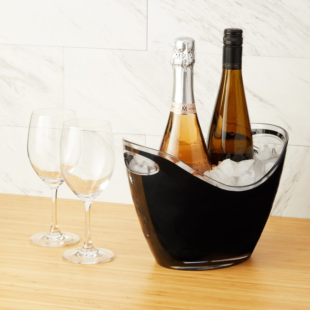 True Swoop Acrylic Ice Bucket, Black - lily & onyx