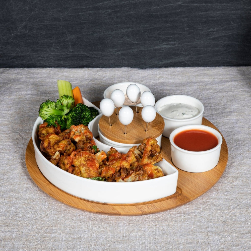 Picnic Time Family of Brands Symphony Appetizer Serving Tray Set - lily & onyx