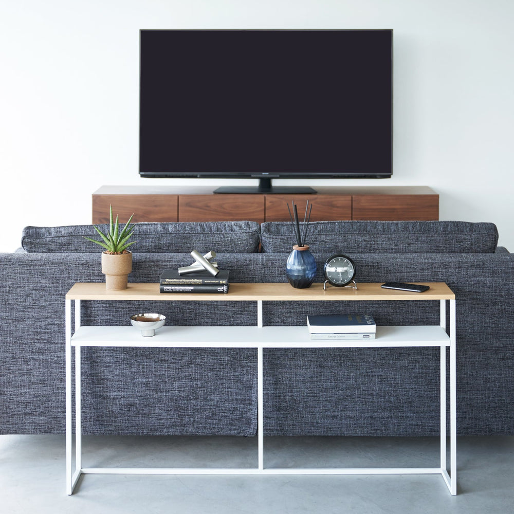 
                      
                        Long Steel Console Table
                      
                    