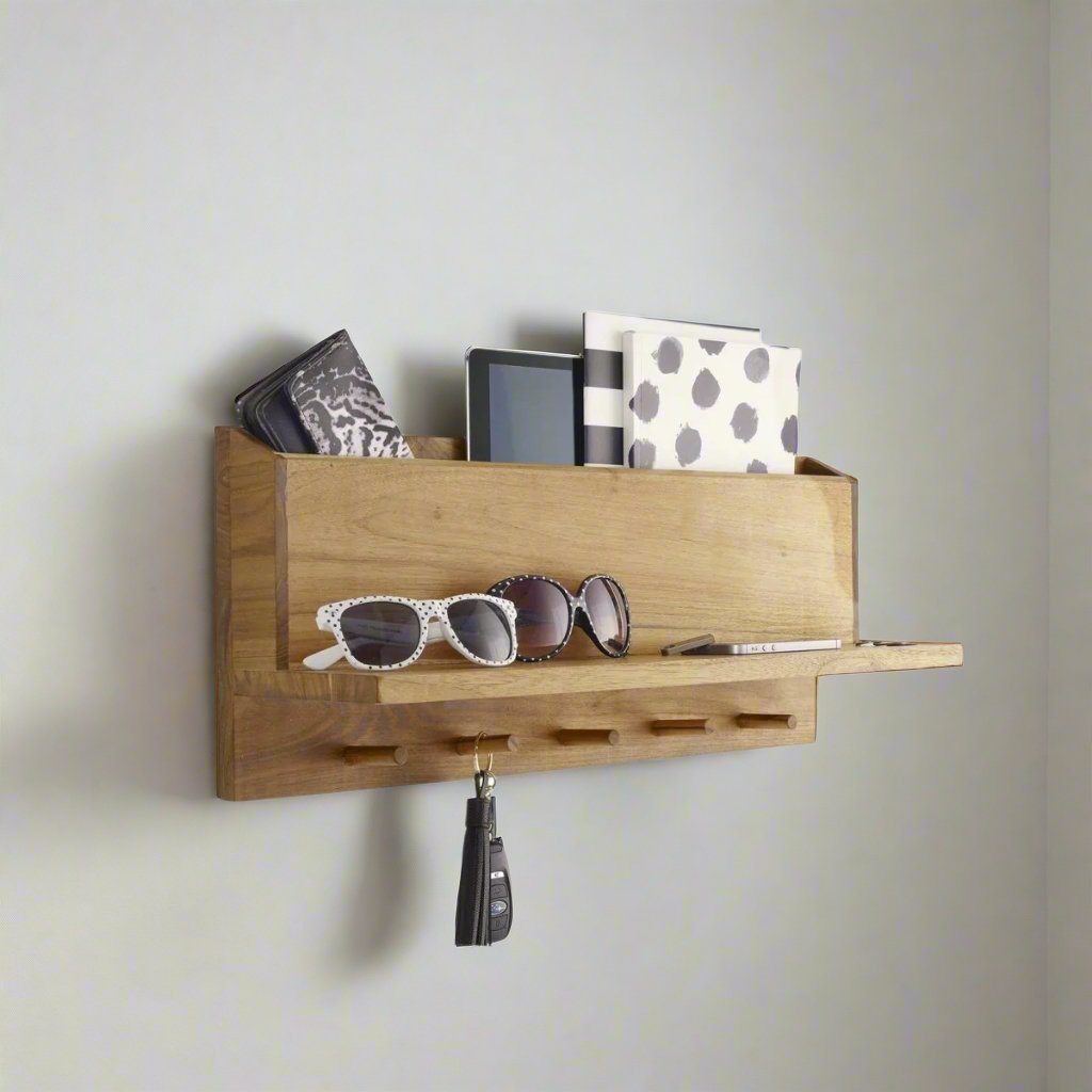 texxture Takara™ Teak Wall Organizer - lily & onyx