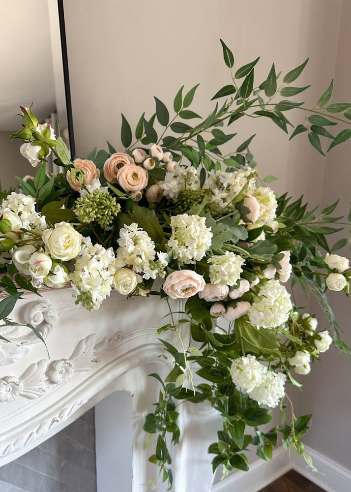 
                      
                        Afloral Tall Artificial Rose Branch in Cream White - 44" - lily & onyx
                      
                    