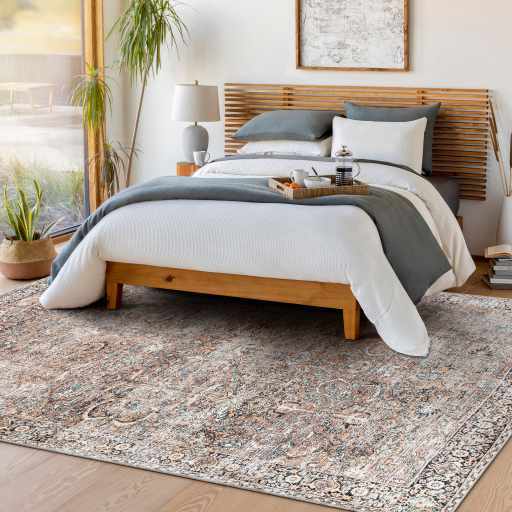 
                      
                        Hauteloom Tan Jill Vintage Washable Area Rug - lily & onyx
                      
                    